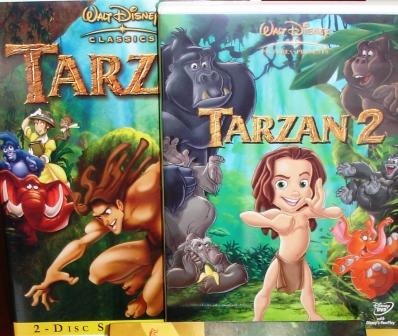 Tarzan1 and Tarzan2 DVD 泰山1、2 DVD 